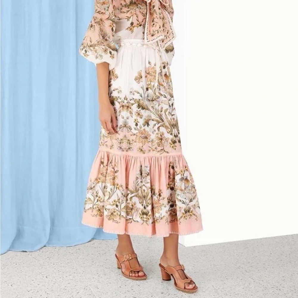 Zimmermann Chintz Tiered Skirt